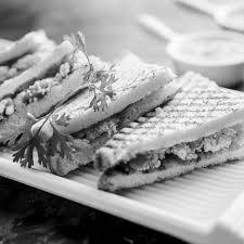 Jain paneer cheese grilled sandwich