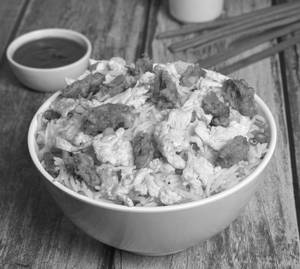Egg beef fried rice