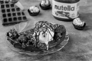 Nutella Ferrero Rocher Ice-cream Waffle
