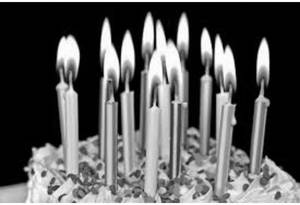 Party Single Candles 20nos Pkt