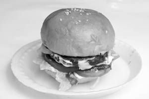 Hot Flaming Burger