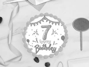 7th Birthday Photo Cake