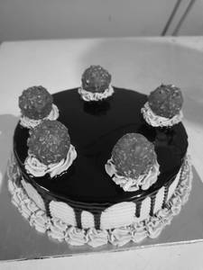 Eggless Ferrero Rocher Cake