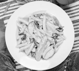 Pan Toasted Penne Alfrado Pasta