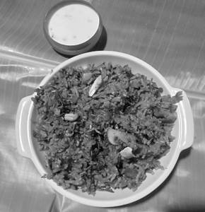 Dum Mushroom Biryani