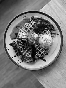 Banana Split Waffle