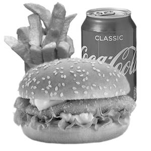 Crunchy Corn Burger + Fries + Coke(200 Ml)