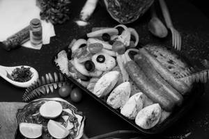 Chicken Sausage With Salad Meal Box