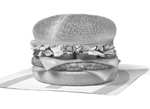 Triple Cheese Chicken Burger.
