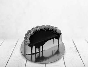 Half Chocolate Cake 