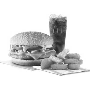 Grilled Chicken & Cheese Burger + 6 Pc Nuggets + Coke