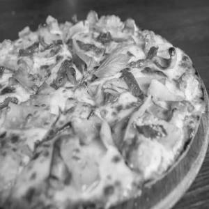 12" Pork Ham & Cheese Pizza