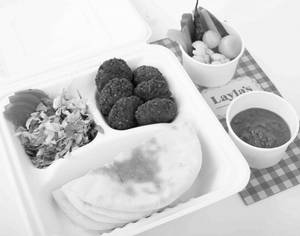 Harissa Falafel Shawarma Plate
