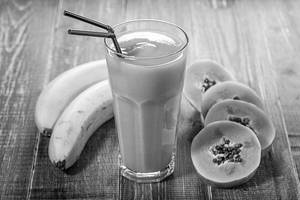 Papita Chiku Banana Milk Shake