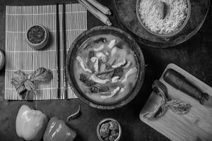 Thai Red Curry Chicken With Steamed Rice