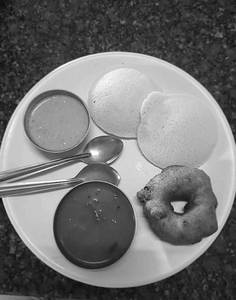 1 Piece Idli  1 Piece Wada
