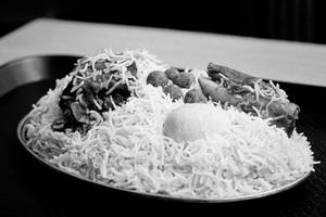 Mutton Fry Biryani [bw]