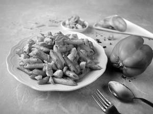 Chicken White Sauce Penne Pasta