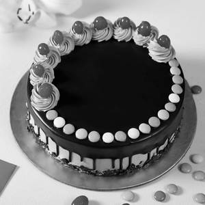 Gems Decorate Chocolate Cake (Eggless)