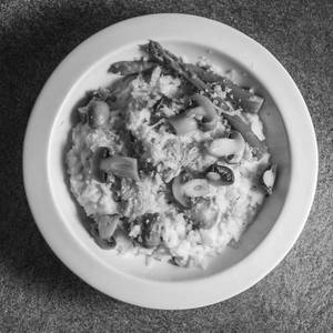 Asparagus And Mushroom Risotto