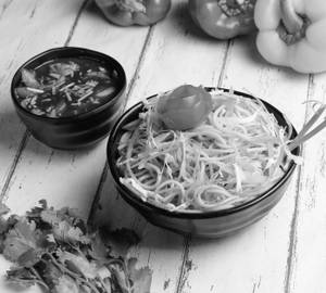 Veg Hakka Noodles With Manchurian Combo