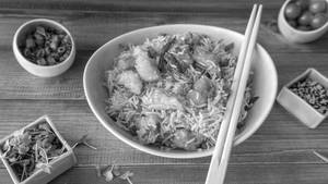 Chilli Garlic Fried Rice - Chicken