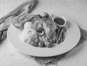 Roasted Chicken Leg With Rosemary Jus