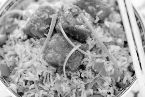 Chicken Manchurian Schezwan Biryani
