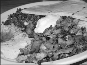 Mexican shawarma plate