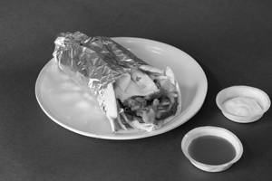 Chicken Shawarma Roll with Cheese + Egg