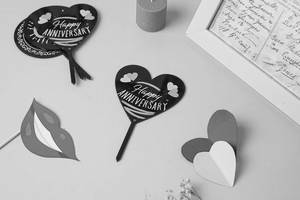 Cake Topper Happy Anniversary