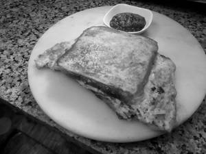 Masala Bread Omelette [2eggs]