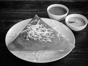 Cheese plain dosa