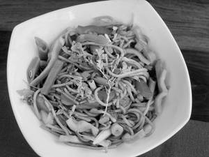 Veg Stir Fry Spaghetti Pasta