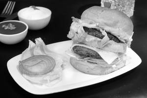 Cheesy Tower Chicker Burger 