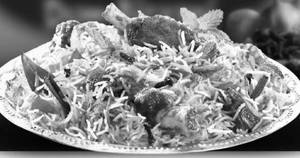 Mutton Hyderabadi Biryani (serves 1)