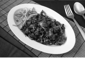 Mushroom Manchurian Dry