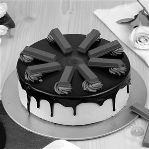 Eggless Kit Kat Cake