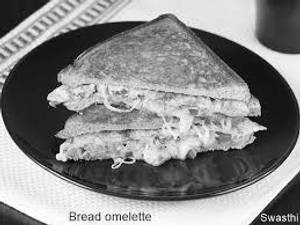 Bread toast omelette