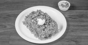 Chicken Keema Biriyani With 1 Egg & Raita