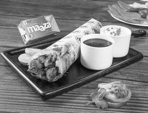 Egg Chicken Roll + Maaza