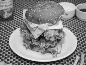 Chicken Double Layer with Cheese Burger