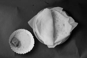 Appam (2 Pcs) Served Coconut Chutney and Sambar