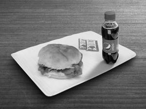 Chicken BBQ Burger With Pepsi (250Ml)
