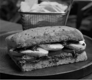 Tomato Basil Mozzarella And Pesto