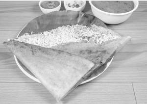 Cheese masala dosa