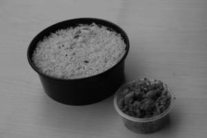 Rasam Rice + Chicken Kheema