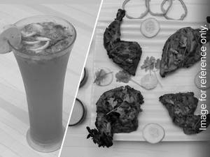 Half pepper tandoori + Blue Ocean Mojito