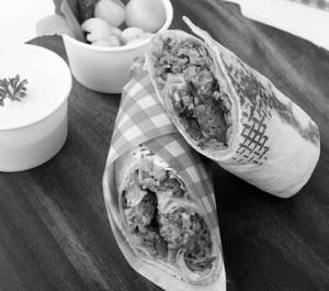 Harissa Falafel Shawarma Roll