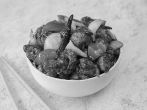 Chilli Mushroom Dry (serves 3 )